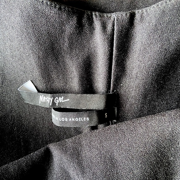 NASTY GAL Black Peplum Body Con Dress S - Picture 6 of 6